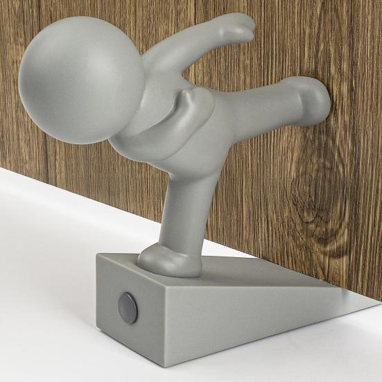 Cartoon Man Door Stopper Wedge Wall Protector Anti-slip Windproof No Drilling Anti-collision Carpet Tile Concrete Wooden Floor Doorstop
