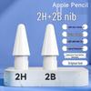 Compatible Silent Nib for Apple Pencil 1st & 2nd Gen (2H 2B Double Damping)