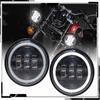 Angel Eye LED Auxiliary Fog Lights for Harley Davidson Road Glide, Road King & Heritage - 4.5 inch