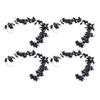 4pcs Fall Maple Leaf Garland Hanging Black Fall Leaves Vine Artificial Autumn Garland Decor for Home Party