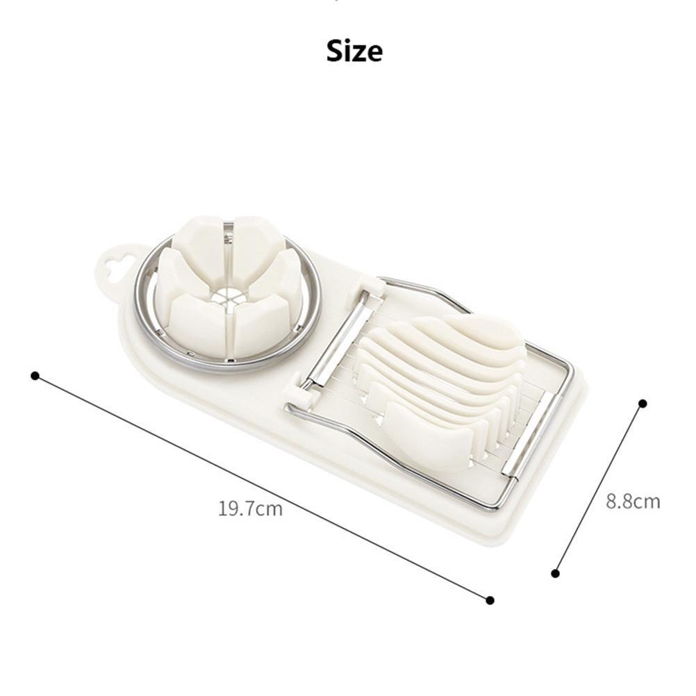 Stainless Steel Egg Slicing Tool Petal Shape Egg Cutter 2 Slicing Styles Manual Divider Separator