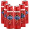 German Men's Hair, Body, and Face 3-in-1 Captain Sandalwood Scent Shower Gel 250ml X 6 Bottles