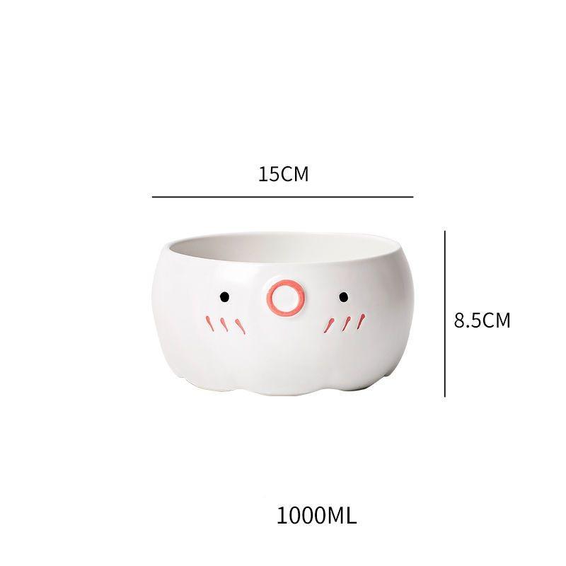Kreativ Söt Bläckfisk Skål Keramisk Hushållsskål Rätt Matlåda Hushållsrätt Tallrik Miljövänlig Servisset