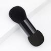 Double-Ended Powder & Foundation Brush: Portable, Dual-Use, Multifunctional Makeup Tool