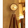 Antique Wooden Tripod Floor Clock 40 Inch - Vintage Nautical Style Decorative Timepiece for Elegant Home & Office Decor