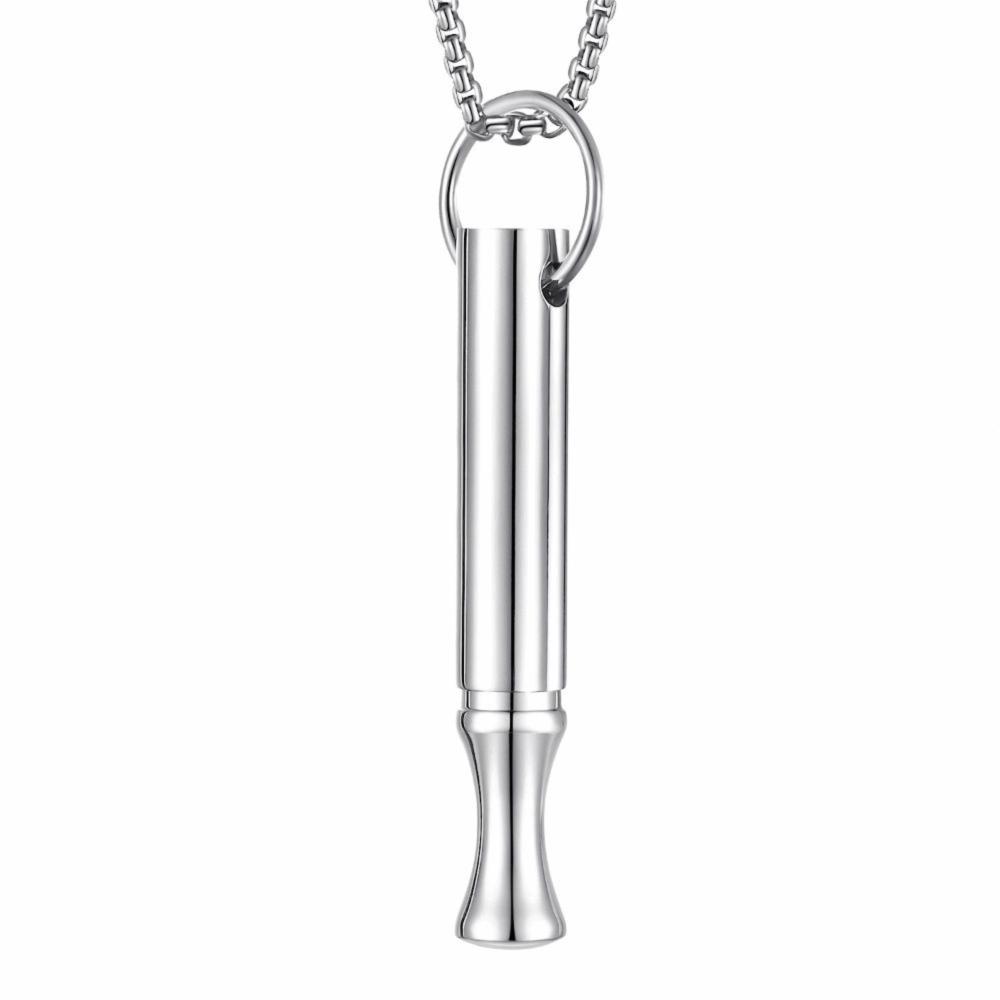 Gift Mindfulness Training Whistle Metal Portable Relaxation With Cotton Core Yoga Yoga Practice