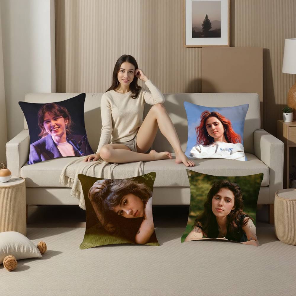 Singer C-Clairo Charm Pillow Case Sofa Living Room Bedroom Double-Sided Printing Square Cushion Nap Time Pillow Case