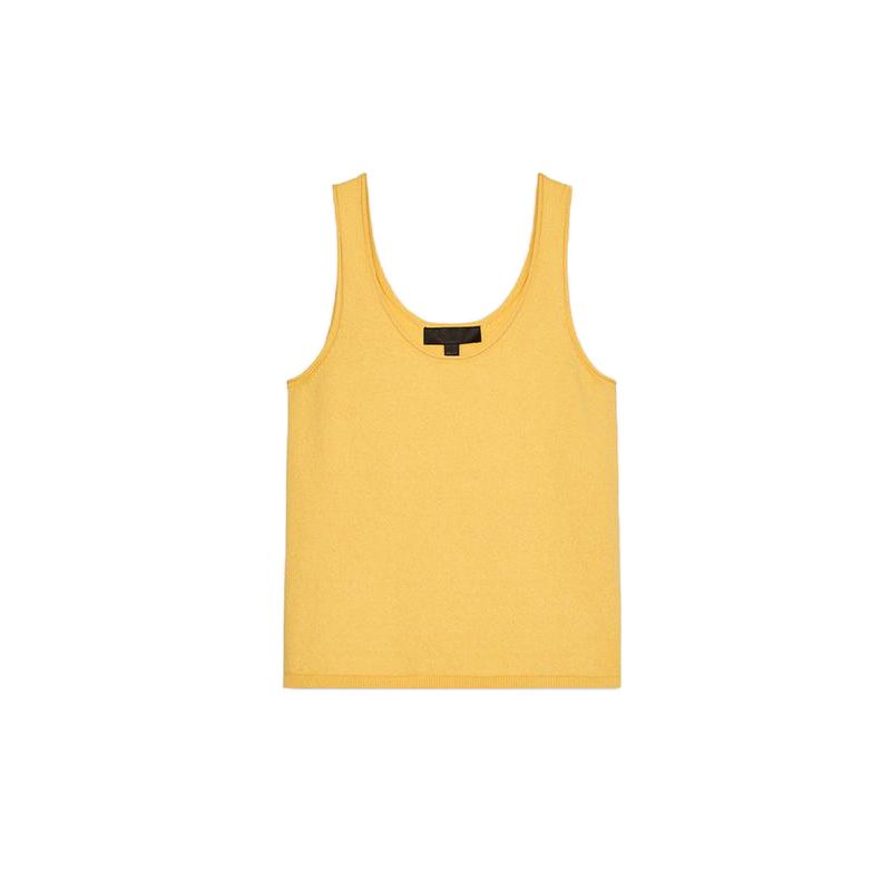 Easiest for Match Short Sleeve Knitting Outwear 3471032 Plain Stitch round Neck Wide Shoulder Strap Simple Casual Top 3471030