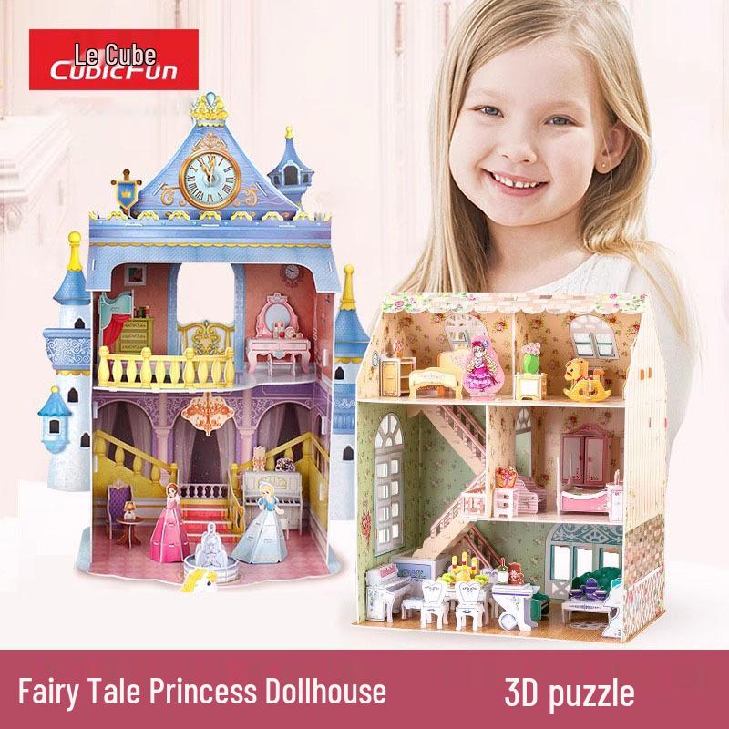 

Loogoo 3D Fairy Tale Castle Paper Model DIY Pretend Playhouse