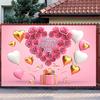 Happy Mothers Day Party Background Thanks Mother Flower Rose Heart Floral Pink Photography Backdrop Photo Studio Props