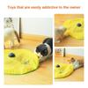Fabric Material Interactive Cat Toy Feather Attachment Self Entertaining Electronic Cat Toy Move Mouse Design Chew Resistant