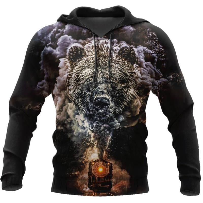 

Смішна толстовка з малюнком вовка для чоловіків, модна 3D толстовка з принтом орла, хіп-хоп тренд, вуличний одяг, оверсайз, повсякденний пуловер 6XL