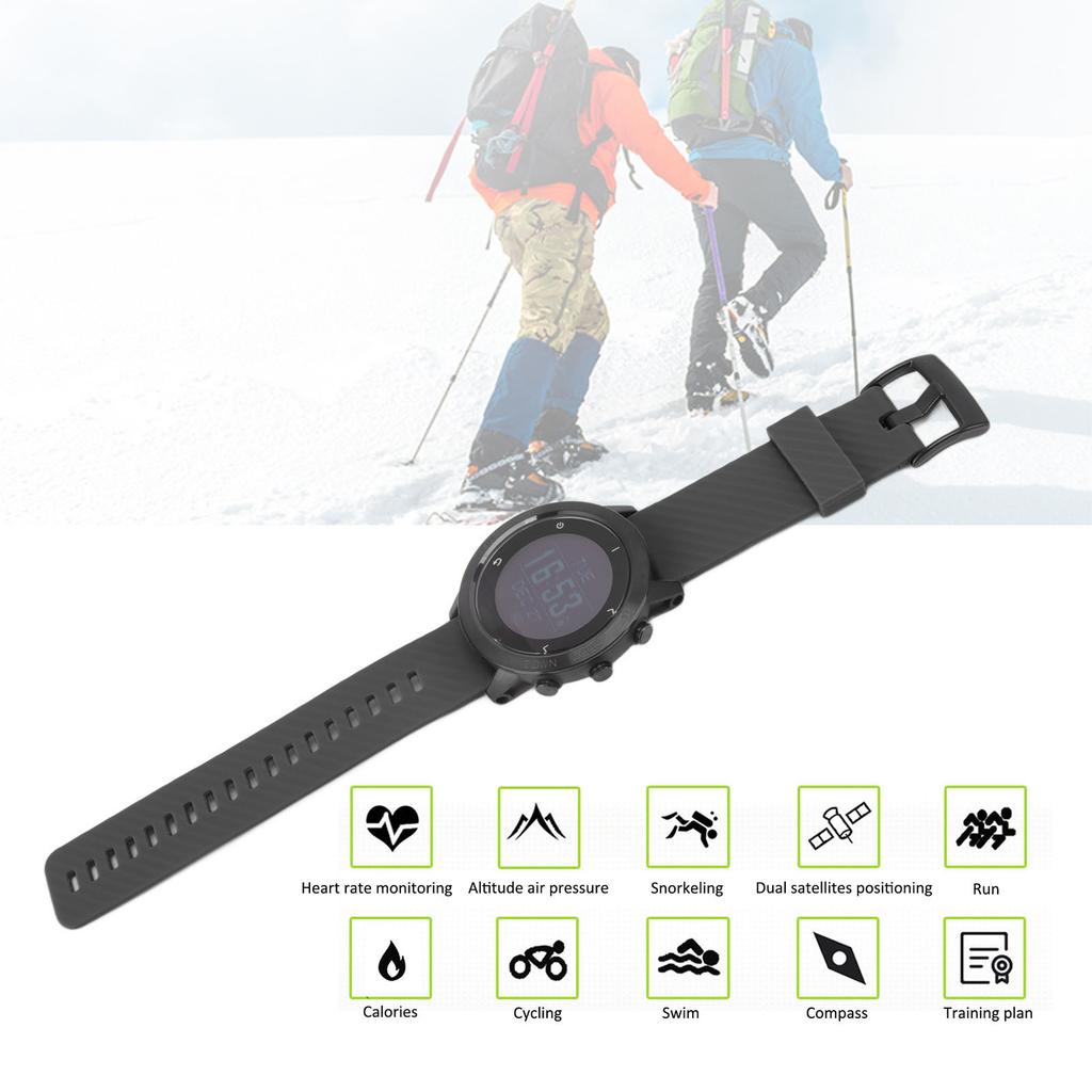 Men Diving Computer Watch Multifunctional Outdoor GPS   for Running Walking Cycling Mountaineering