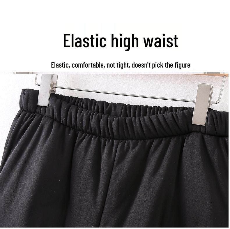 Women's Winter Lamb's Wool Pants: Warm, Loose-Fit, Plus Velvet for Middle-aged & Elderly