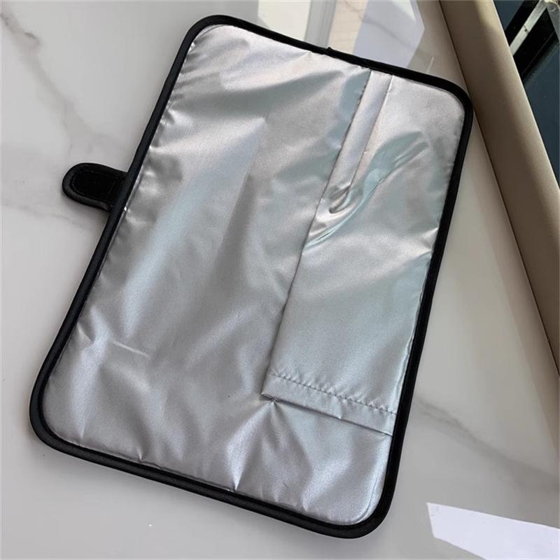 BEPAN Hair Straightener Mat&Pouch Curling Iron Carrying Case Hair Curler Iron Pouch Heat Resistant Mat For Hair Styling Accessories