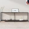 Day and Night - Day and Night Black Tempered Glass Console Table 220x35x75.5 Cm