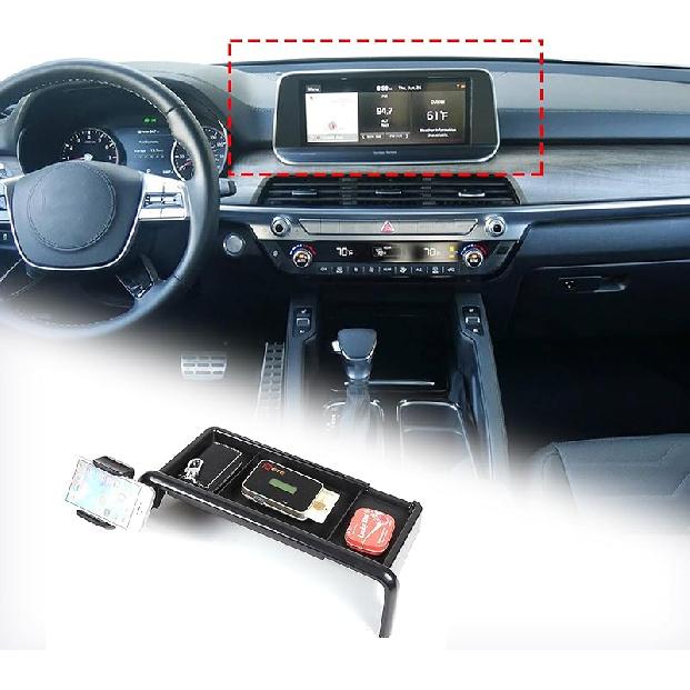 CHEAYAR Auto Dashboard Storage Box Organizer Holder Tray Compatible with KIA Telluride 2020-2024, Dash Tray Phone Holder Mount with Storage Box, Dash a style