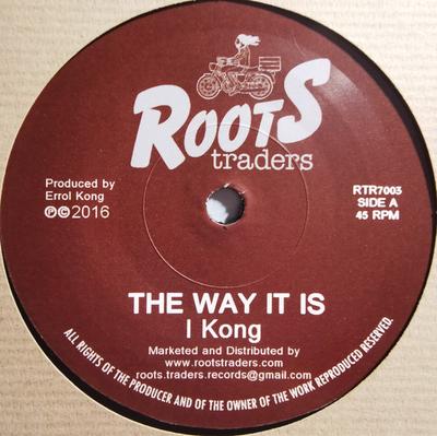 7inch Record I KONG - The Way It Is RTR7003 Roots Traders 2016 UK Reggae, Ska & Dub Used
