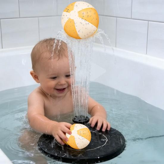 Fontana Galleggiante Solare per Bagno con Luci LED Colorate, Spruzzatore d'Acqua Ricaricabile per Vasca da Bagno per Bambini, Funzionamento Automatico, Fontana per Vasca da Bagno per Piscina/Vasca