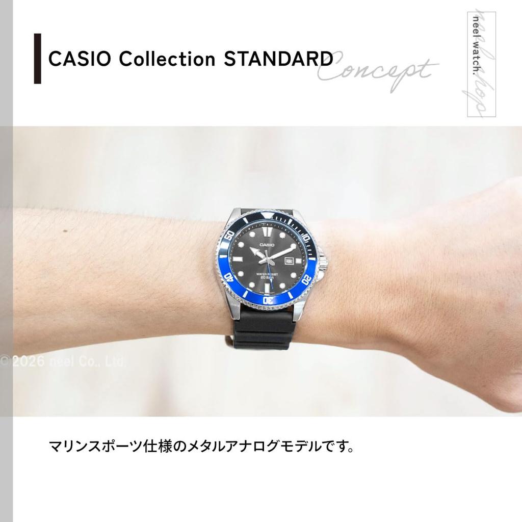 Casio Collection Watch Black [Casio] MDV-107-1A2JF Men's