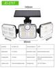 2021 Triple-Head Solar LED Wall Light with Motion Sensor for Outdoor Use