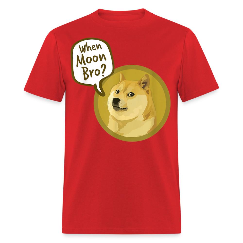 

Dogecoin T Shirt Tee When Moon Bro Doge Coin Crypto Bitcoin T-Shirt Size S-6XL 4XL