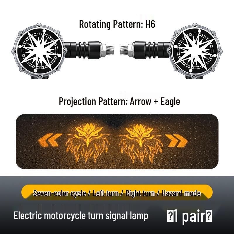 LED Flowing Water Motorcycle Turn Signal, Super Bright 12V Direction Indicator for Electric Vehicles and Scooters
