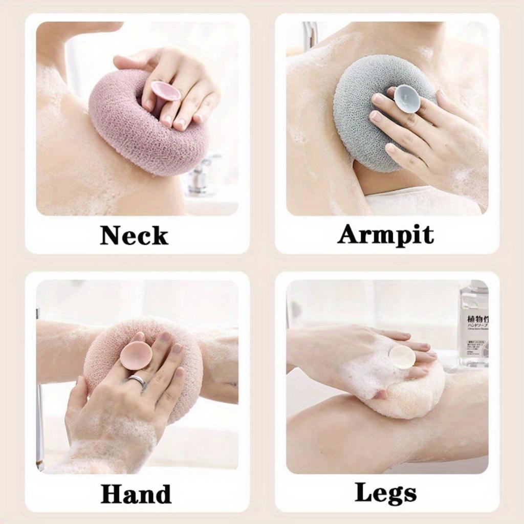 1 szt. Delikatna złuszczająca przyssawka gąbka do kąpieli - Delikatnie oczyszcza i złuszcza skórę, Skuteczna w usuwaniu martwych komórek skóry,