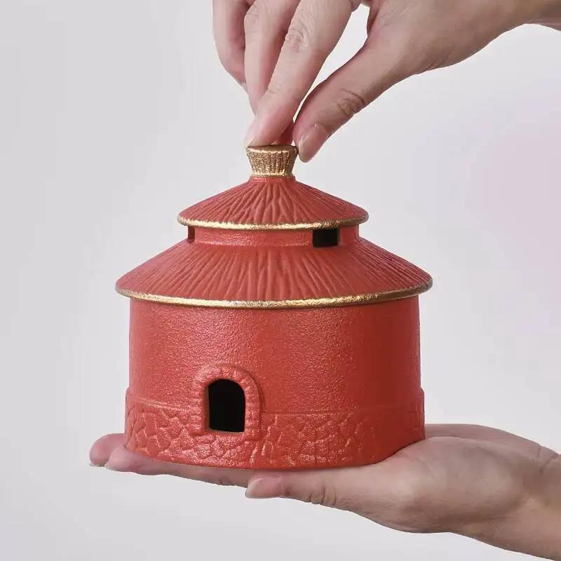 

Creative Palace Art Incense Holder Zen Outline in Gold Stand for Incense Household Scented Aromatic Candles Tableware Collection