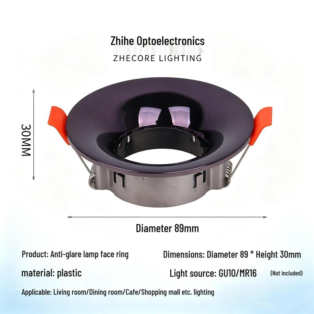 GU10 High-Grade Round Shell MR16 Ceiling Recessed Spotlight Downlight