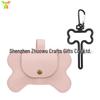 Spot PU Leather Bone-Shaped Pet Waste Bag Dispenser for Cats and Dogs