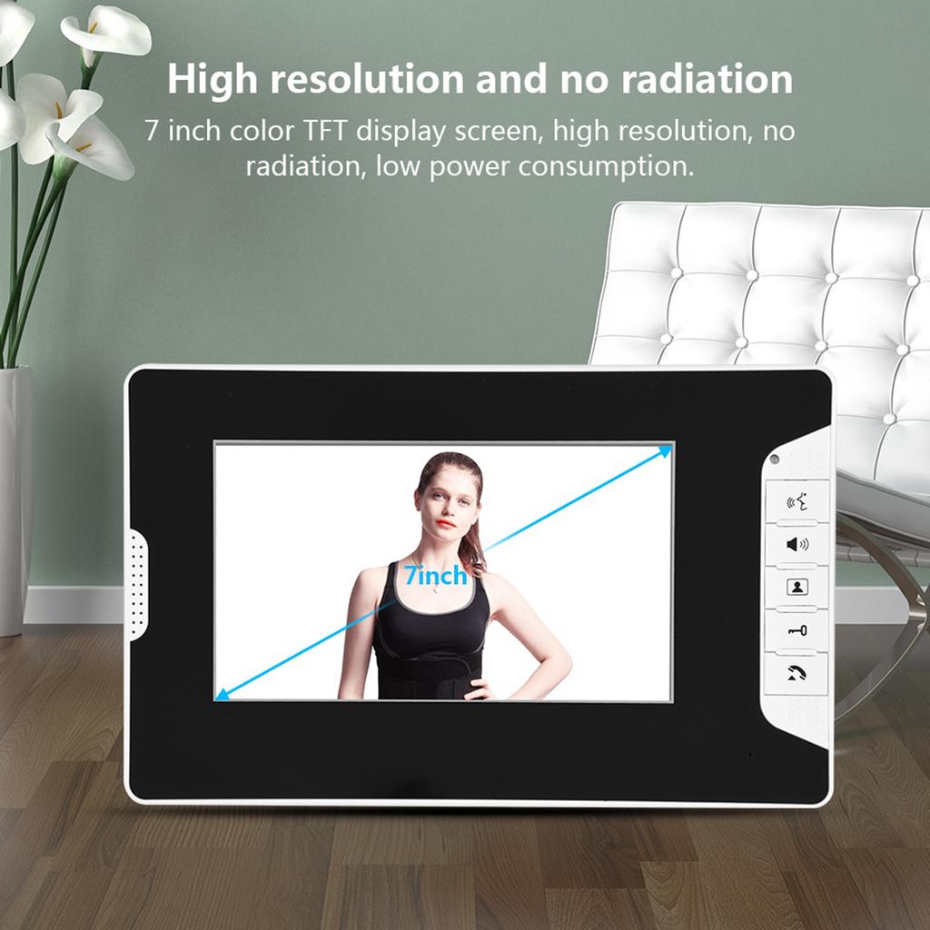 Video-Türklingel-Gegensprechanlage-Set, Nachtsicht, regenfest, intelligentes Türklingel-Set