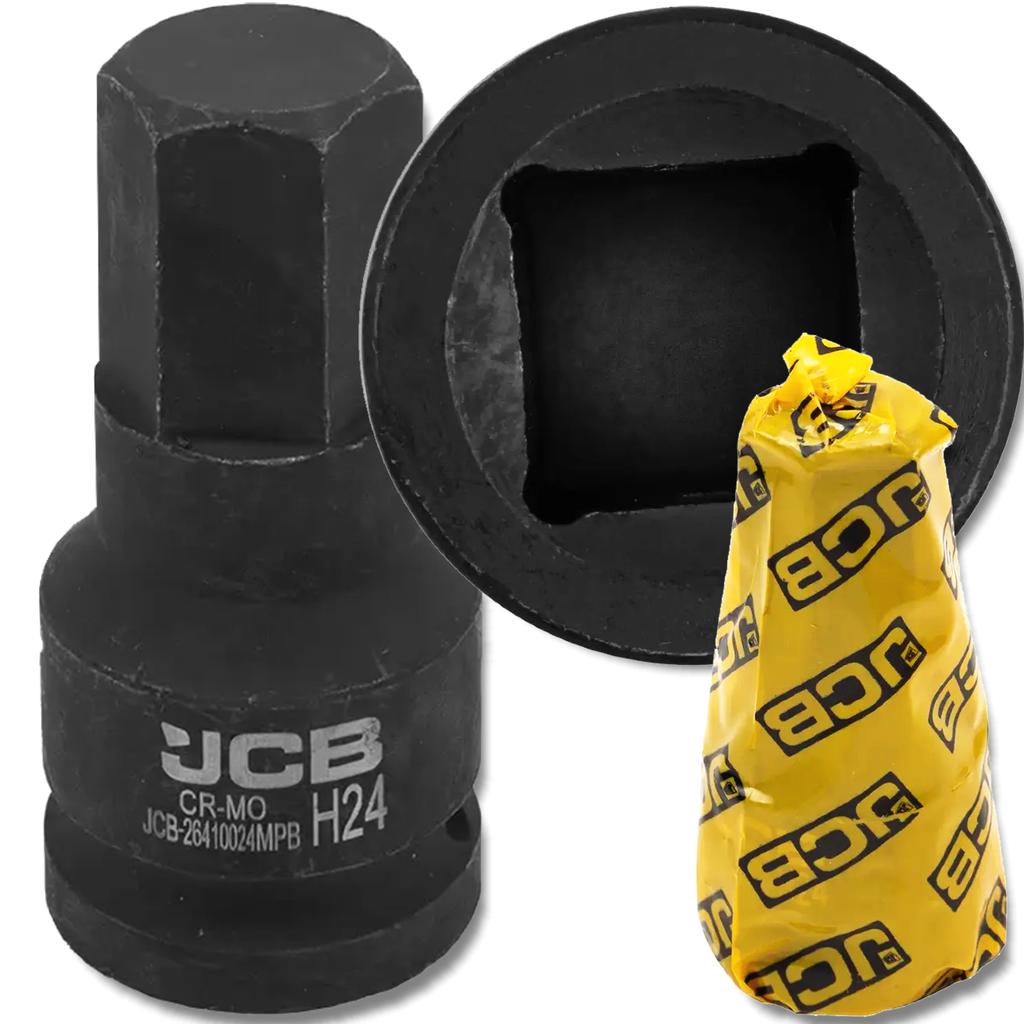 JCB Impact Bit Socket 3/4" 24mm 6-point Cr-Mo Socket Wrench