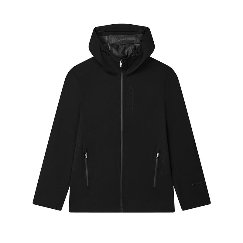 FILA Comfortable Casual Hooded Long Sleeve Jacket Men Jacket Black F11M512707-FBK