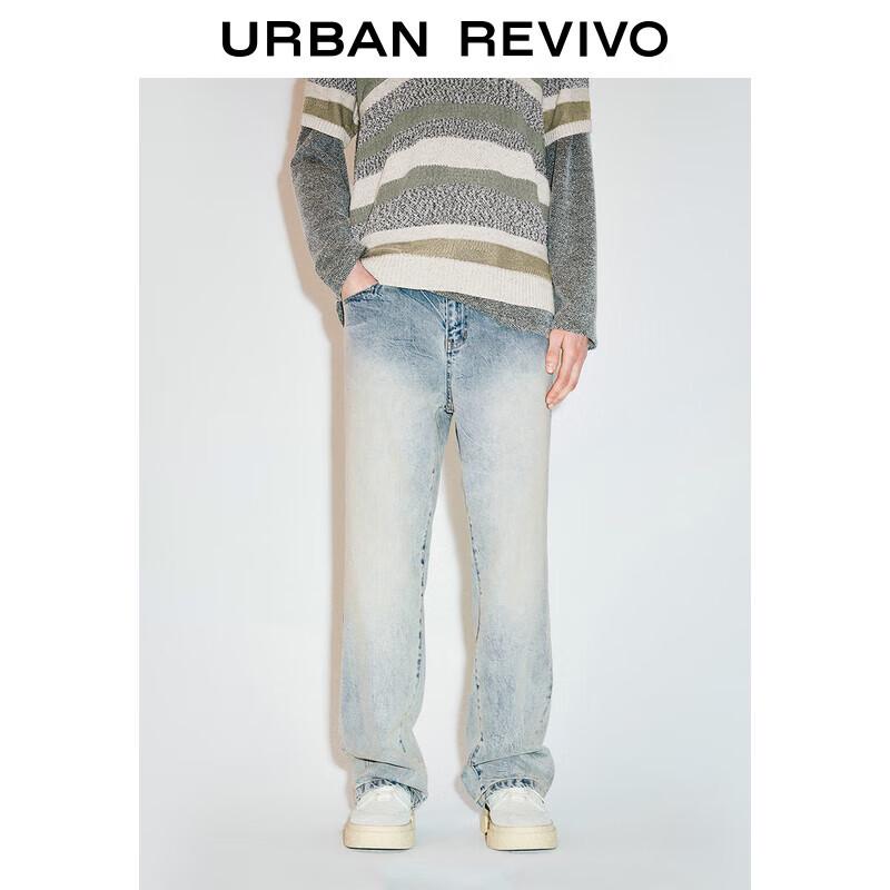 UR Men s Straight-Leg Washed Denim Jeans 32