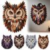 Cadeau pour Amoureux des Oiseaux, Kit Patchwork Hibou DIY, Projet d'Art Mural Couture Tissu Superposé 3D Textile Adultes, Décoration Maison Handmade Quilting