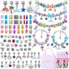 Kids DIY Bead Bracelet Set Unicorn Charm Jewelry Gift Box Girls