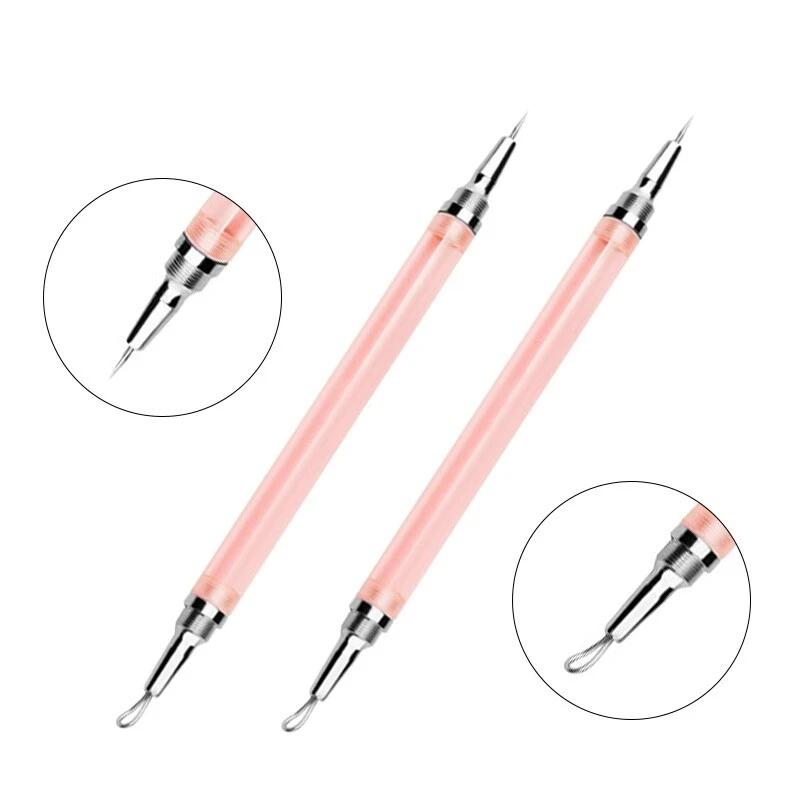 1Pcs Double Head Blackhead Remover Pimple Removal Needle Tool Professional Pore Cleaner for Skincare Beginners