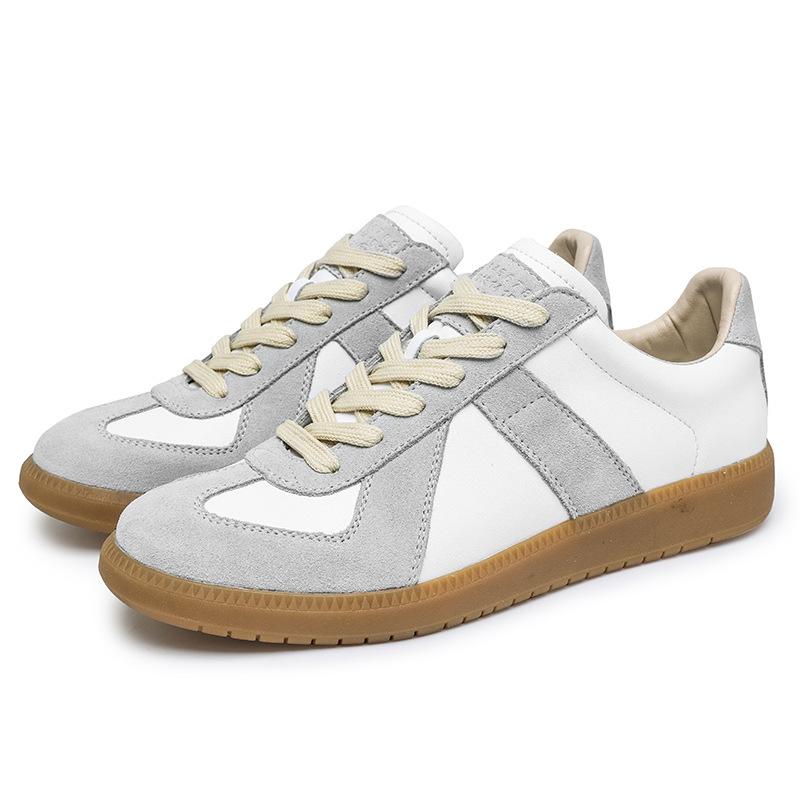 Neue 2025 Frühling Leder Flachsohlenschuhe Klassische Plateau Sport Freizeitschuhe Herren Trendschuhe