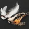Niedliches Vogel Katzenspielzeug Feder Gefälschte Vögel Katzen Teaser Stick Haustierspielzeug Katzenstab Zubehör