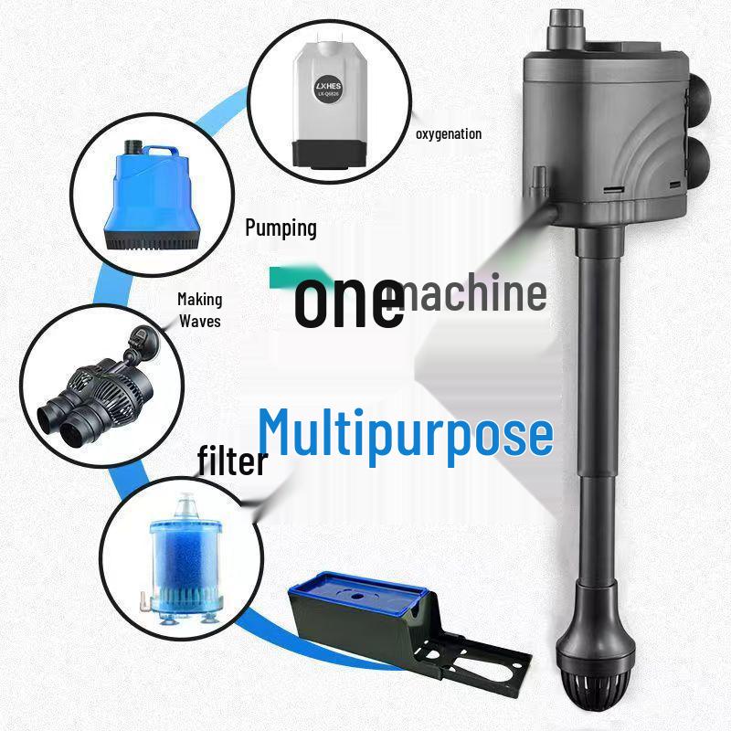 Silent Three-in-One Fish Tank Oxygenating Circulation Filter System