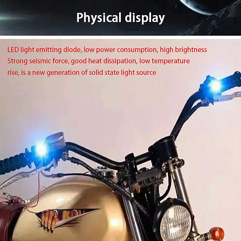 Motorcycle Led Light Super Bright Spotlight Driving Safety Lamp Motorcycle Reverse Brake Light Fog Lamp Moto Accessories