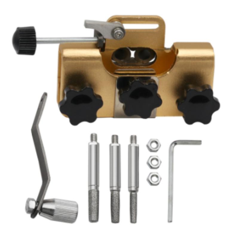 

Портативная ручная цепная шлифовальная машина, зажим для цепи, заточка лезвия, электрическая пила, цепная пила, инструмент для быстрой заточки золотистый