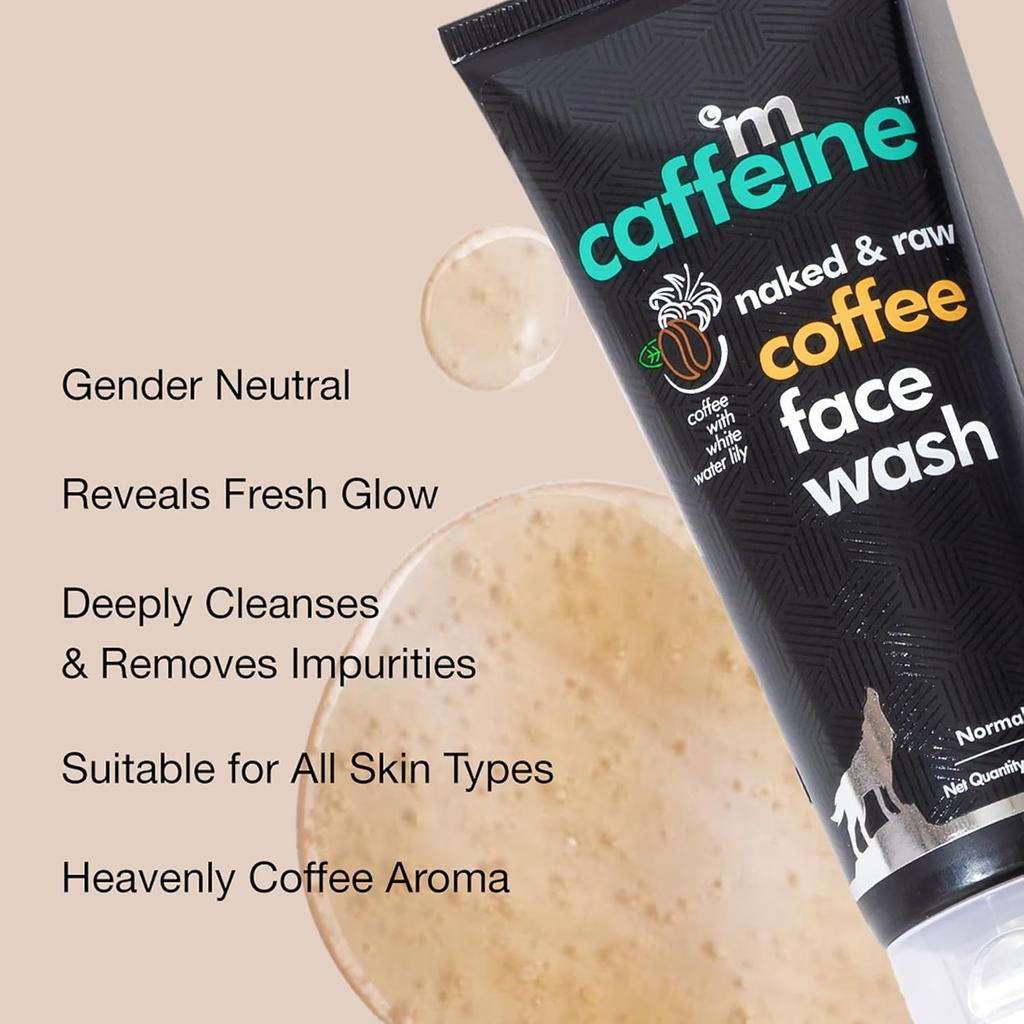 mCaffeine Deep Cleansing Coffee Face Wash For Oil Control De Tan Daily Anti Pollution Cleanser For Men Women 100 ml
