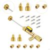 Valve Core Removal Installer Double Size SAE 1/4 5/16 Port Installation Tool Versatile