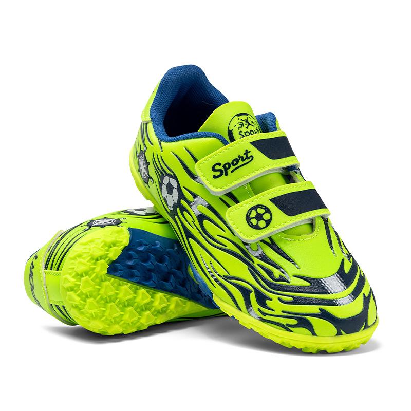 Children's Football Shoes AG Long Nails TF Broken Nails Student Campus Game Training Football Shoes Middle and Old Children's Velcro Sneakers