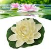 Artificial Loutus Floating Foam Fake   Flower Pads Lifelike Decorative Pond Plants Ornaments for Pool Aquarium