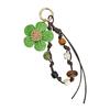 Flower Beaded Bag Charm Pendant Car Keyrings Braided Rope Keychain Charm for Backpack Purses Handbags Decorations