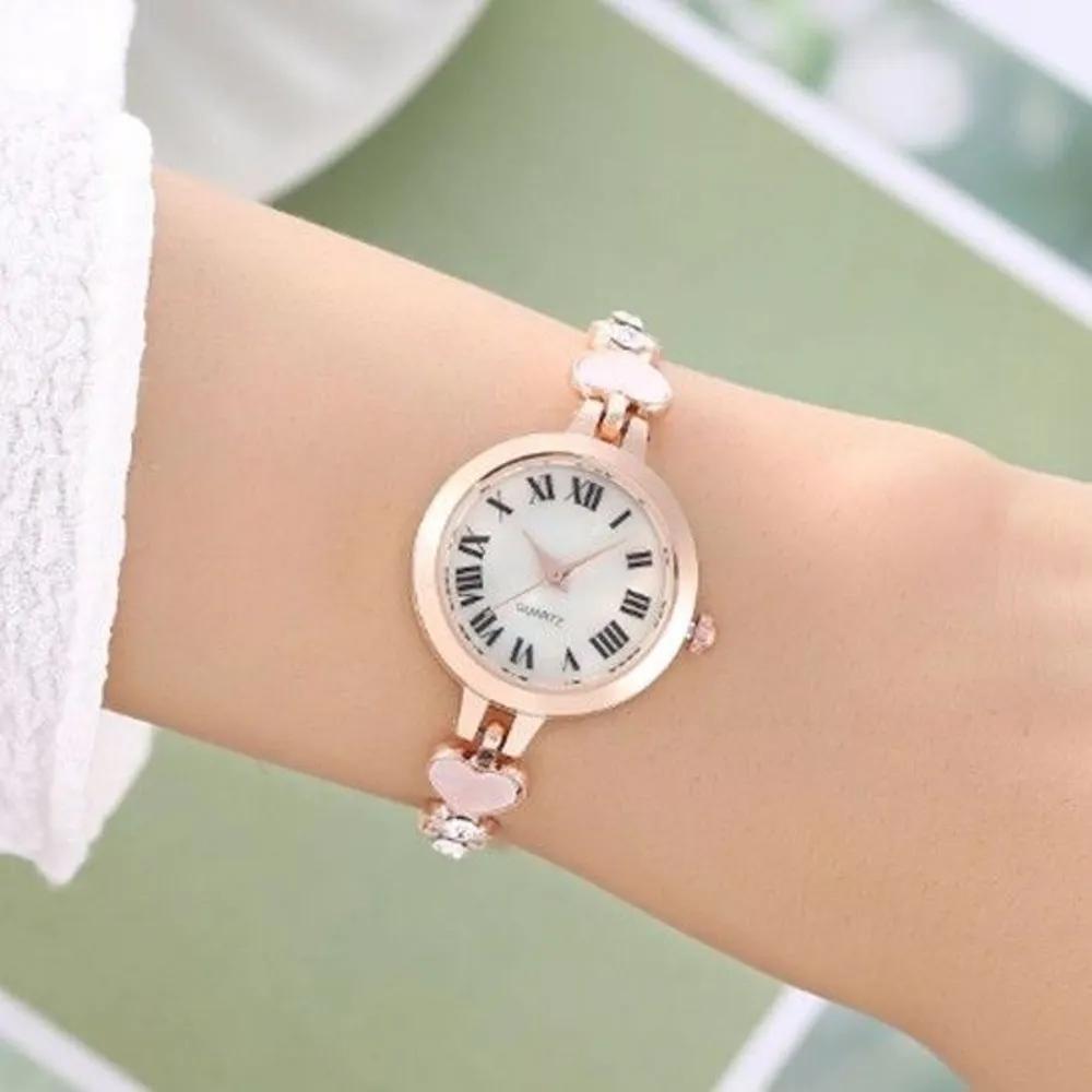 Women s metal wristwatch heart slide watch women s watch women s watch wristwatch fashion watch