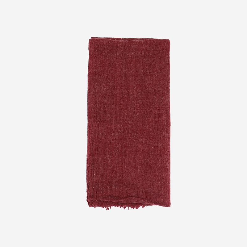 Cachecol de Lã Cor Sólida Igual Estilo Literário Xale Moda Feminina Cachecol Quente